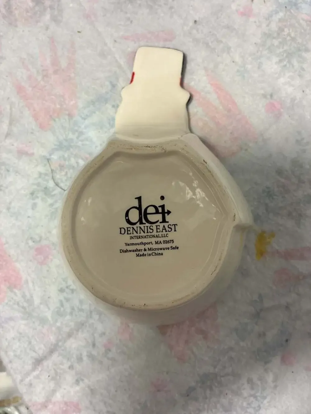 Dennis East International DEI Snowman Christmas Holiday Ceramic Dip Bowl Dish